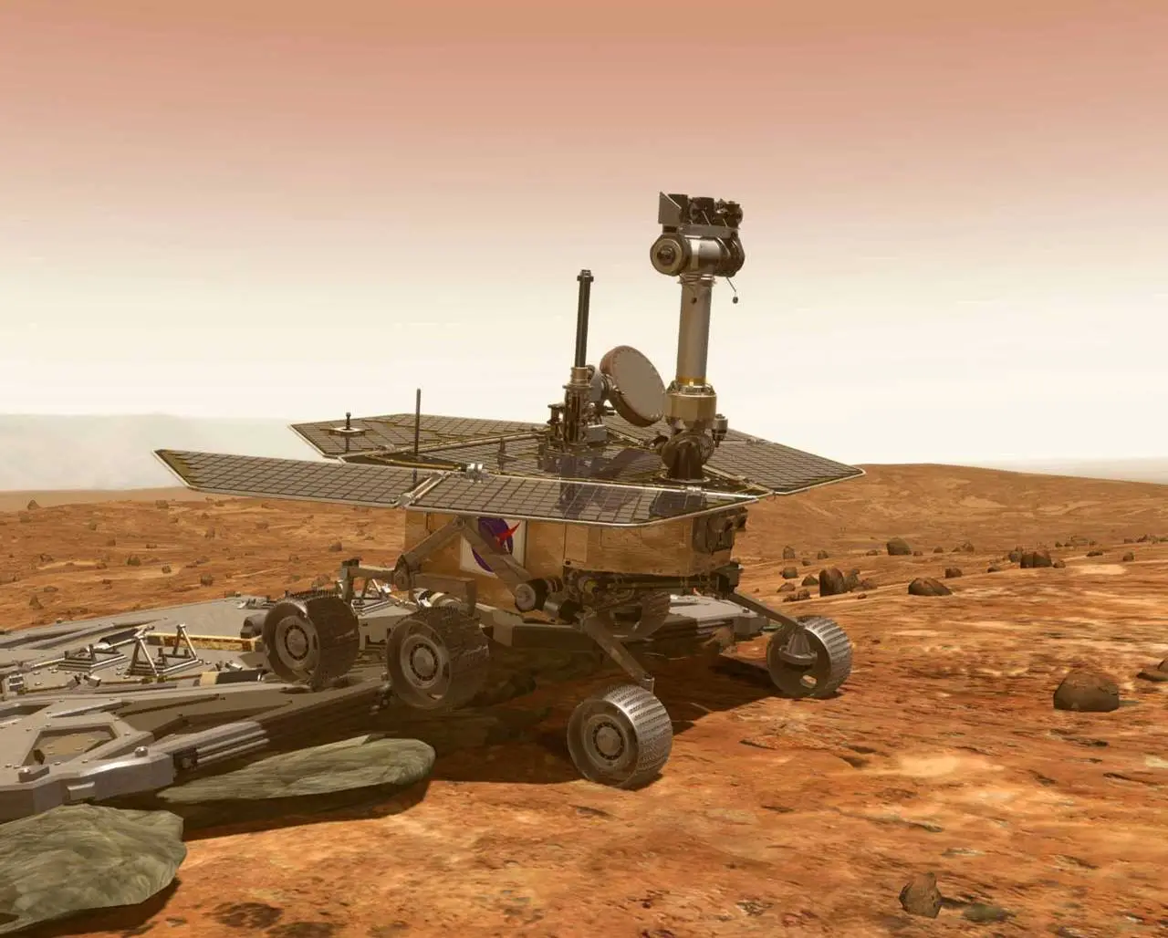 Artist's concept of the Opportunity rover (Image: NASA)