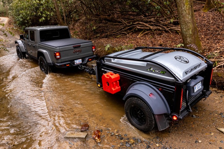 SylvanSport doesn't put the roof rack to use in its photos, but it can carry up to 200 lb of kayaks, bikes, boards, etc