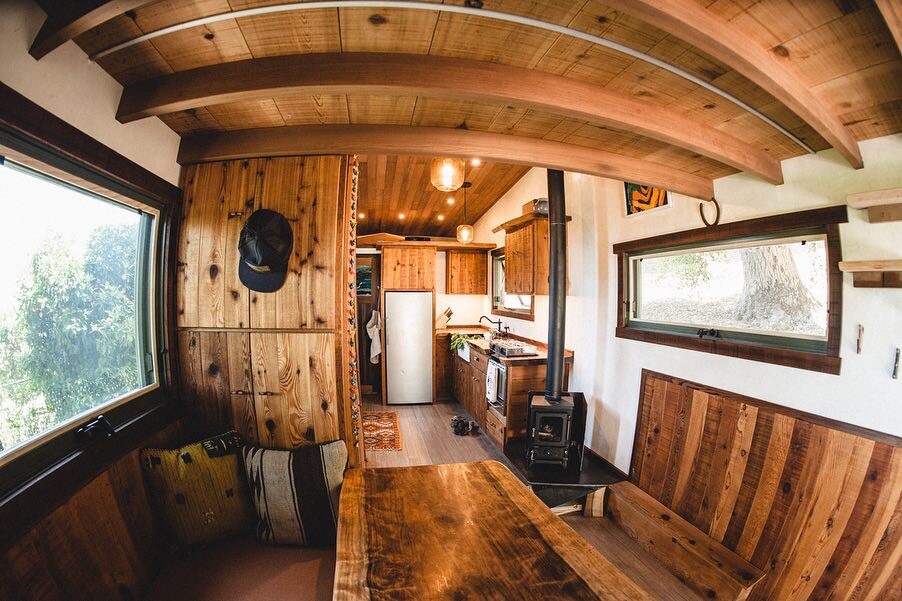 El Toro's floor is decked out in reclaimed bamboo and the walls are finished in Douglas fir