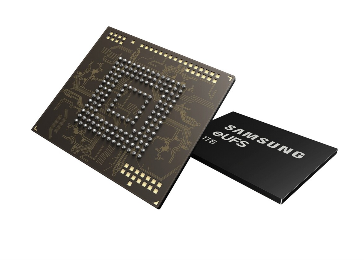 Samsung says it has started mass production on its 1 TB eUFS chips