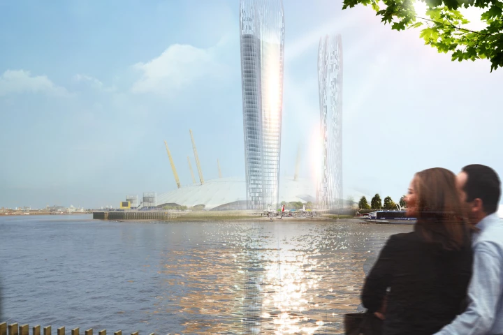 NBBJ has used a custom algorithm to help design towers that the firm says will reduces shadows on the ground by 60 percent (Image: NBBJ)
