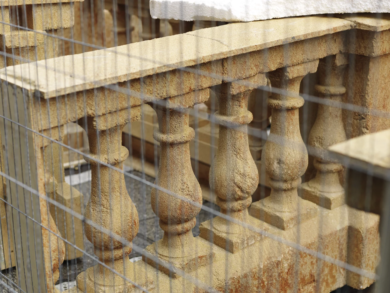 The polystyrene building was prefabricated and transported to the site by truck (Photo: Chris Tubbs)
