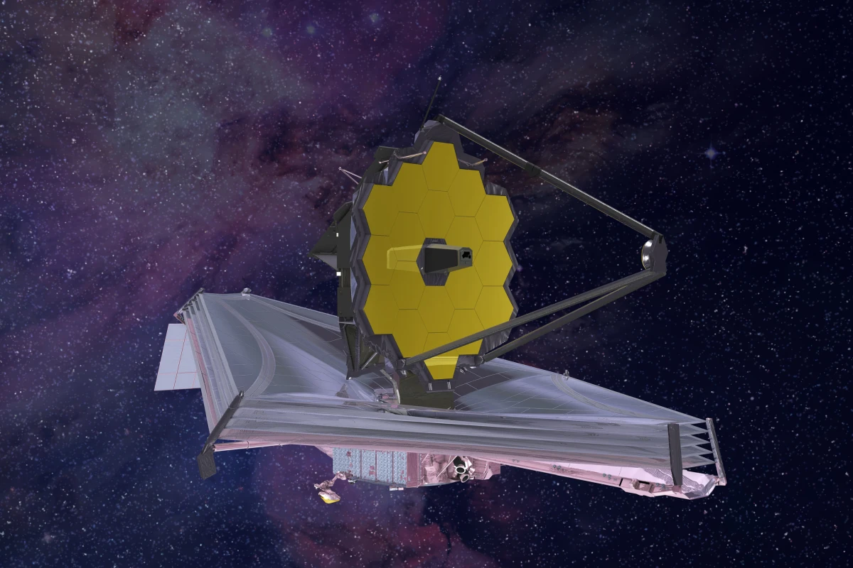 An artist's impression of the James Webb Space Telescope