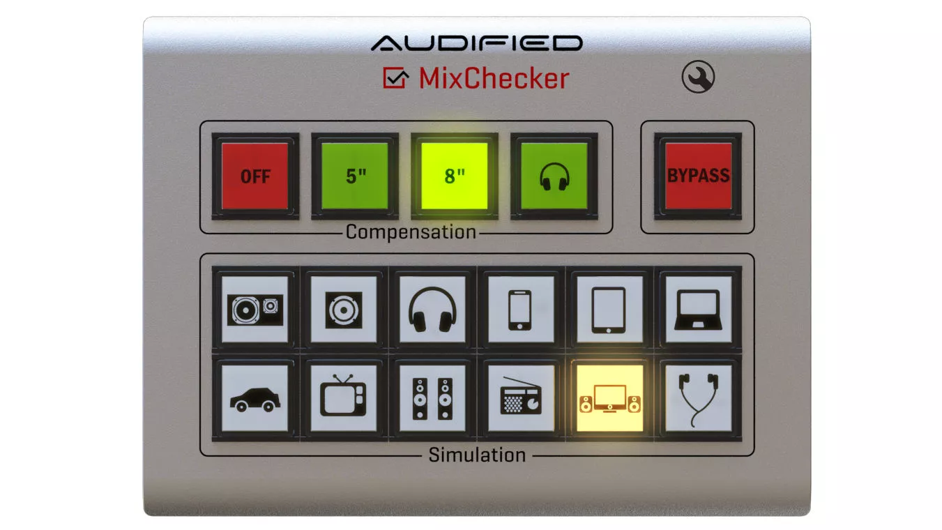 A dozen acoustic simulations available at the click of a button, including computer speakers, earphones, laptop speakers and hi-fi speakers