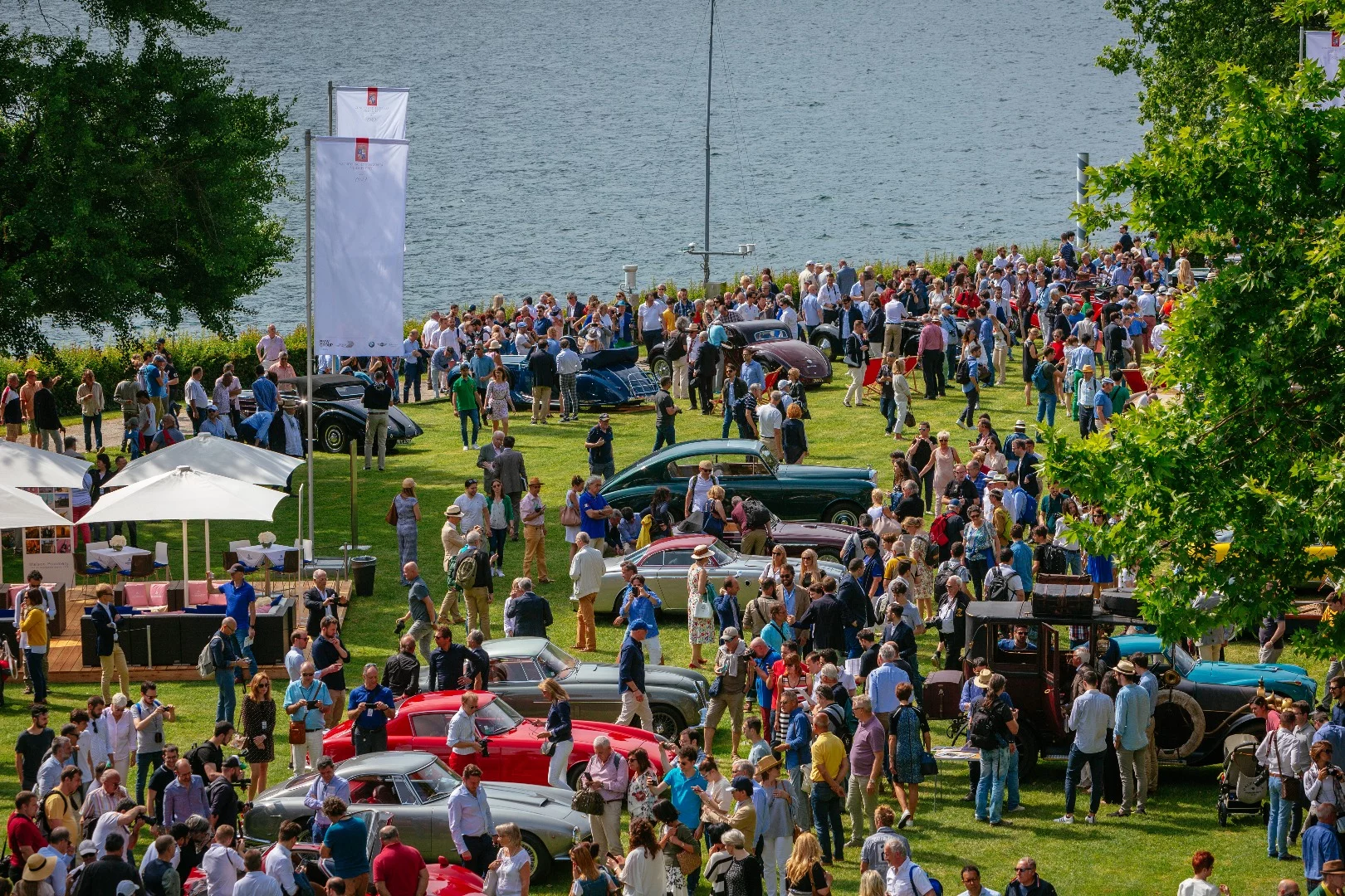 The historic and beautiful grounds of Villa d'Este and Villa d'Erba form an ideal backdrop for the Concorso d'Eleganza