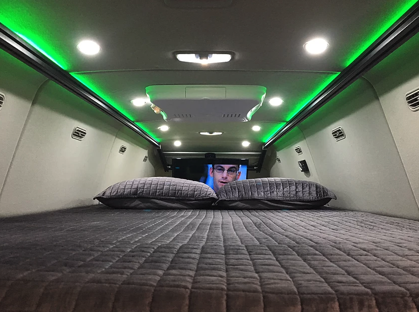 Netflix and chill in the VanDoIt Transit