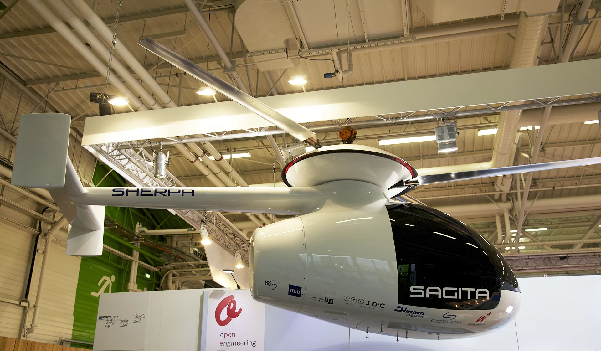 Sagita is displaying a 1:1 scale model of the Sherpa in Paris this week (Photo: Gizmag)
