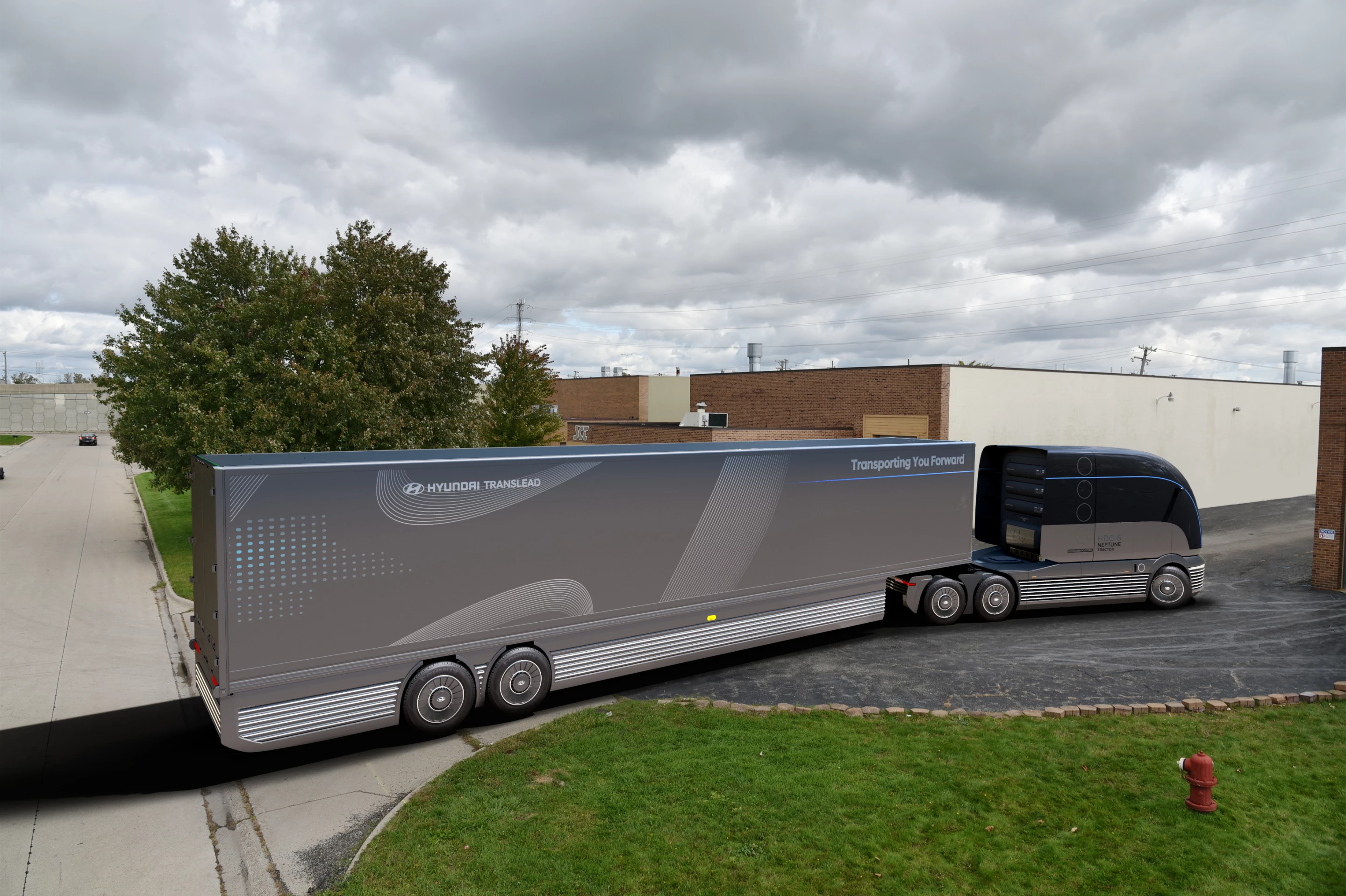 The truck and trailer could be used to haul a wide variety of cargo