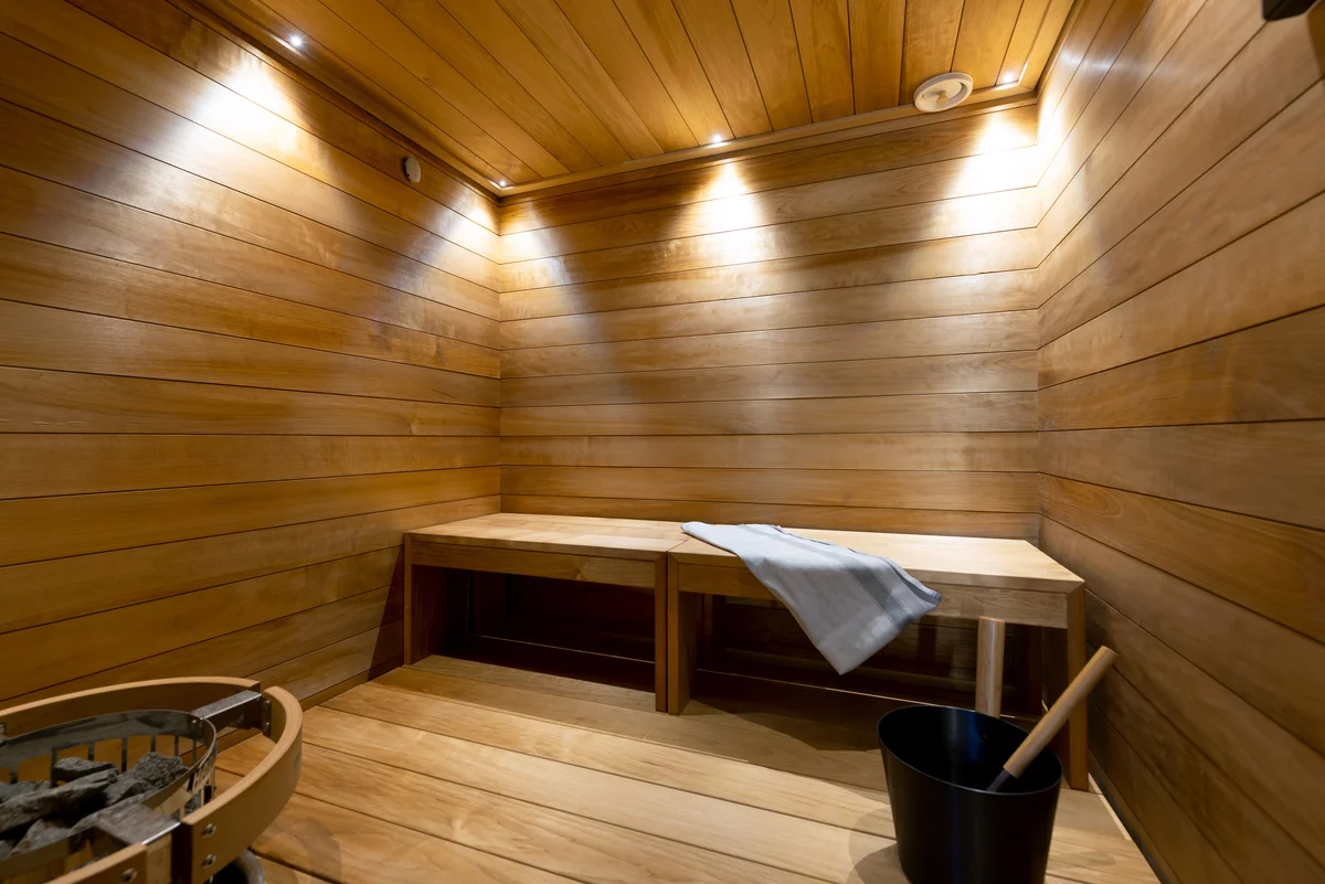 Each cabin comes with its own private sauna