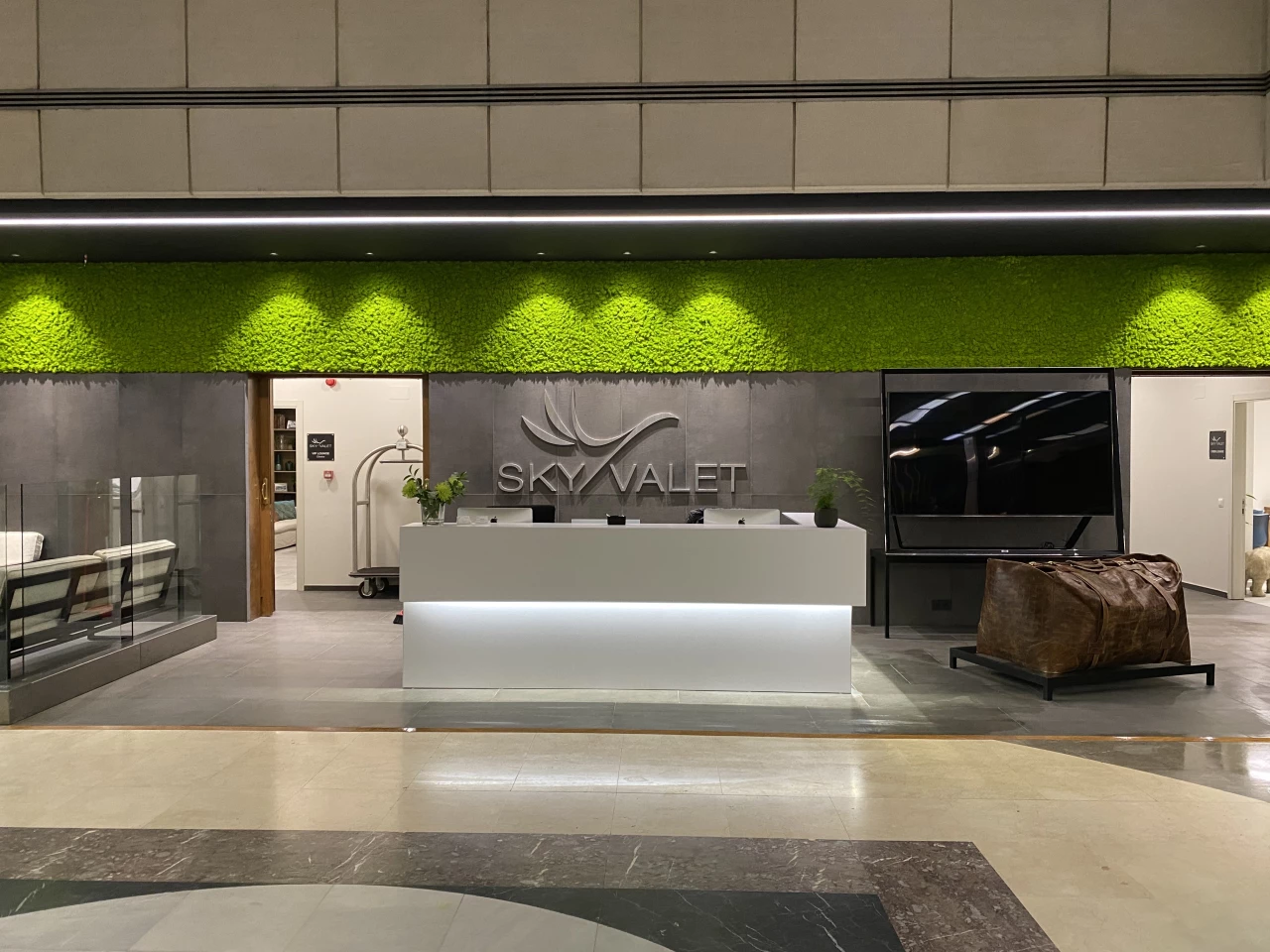 Benetti Home has added a welcome splash of green to Sky Valet airport lounges