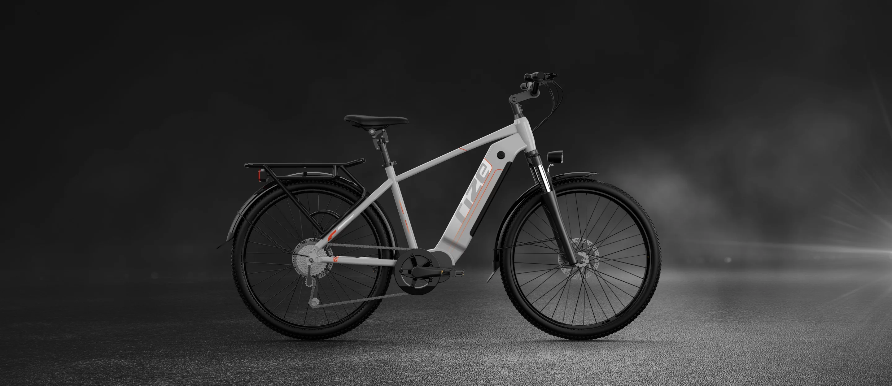 The Rize RX off-roader comes with a 1,000-W mid-drive motor and can pack a single 52-V/15-Ah battery or a dual-battery configuration for up to 100 miles of per-charge range