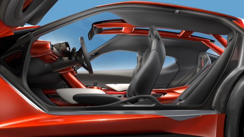 The Gripz' interior has been designed to remind drivers and passengers of Tour De France bikes