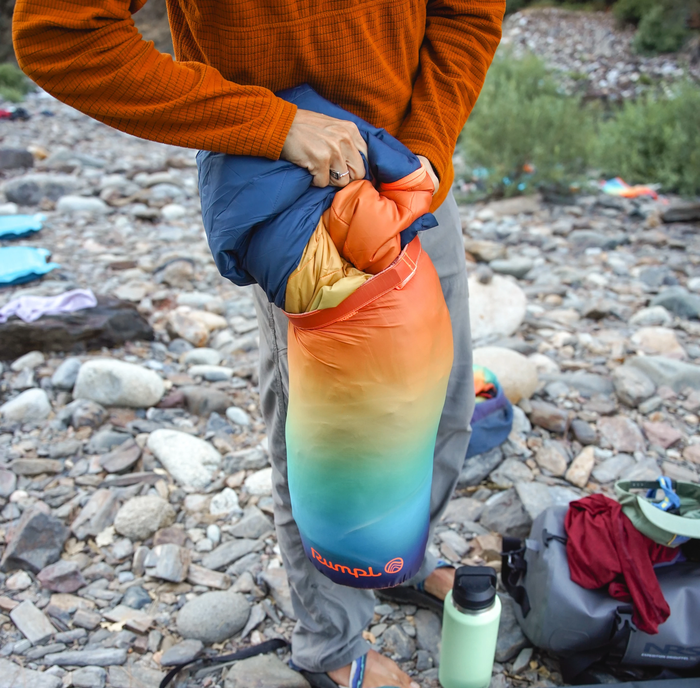 The Wrap Sack comes with a stuff sack for easy packing