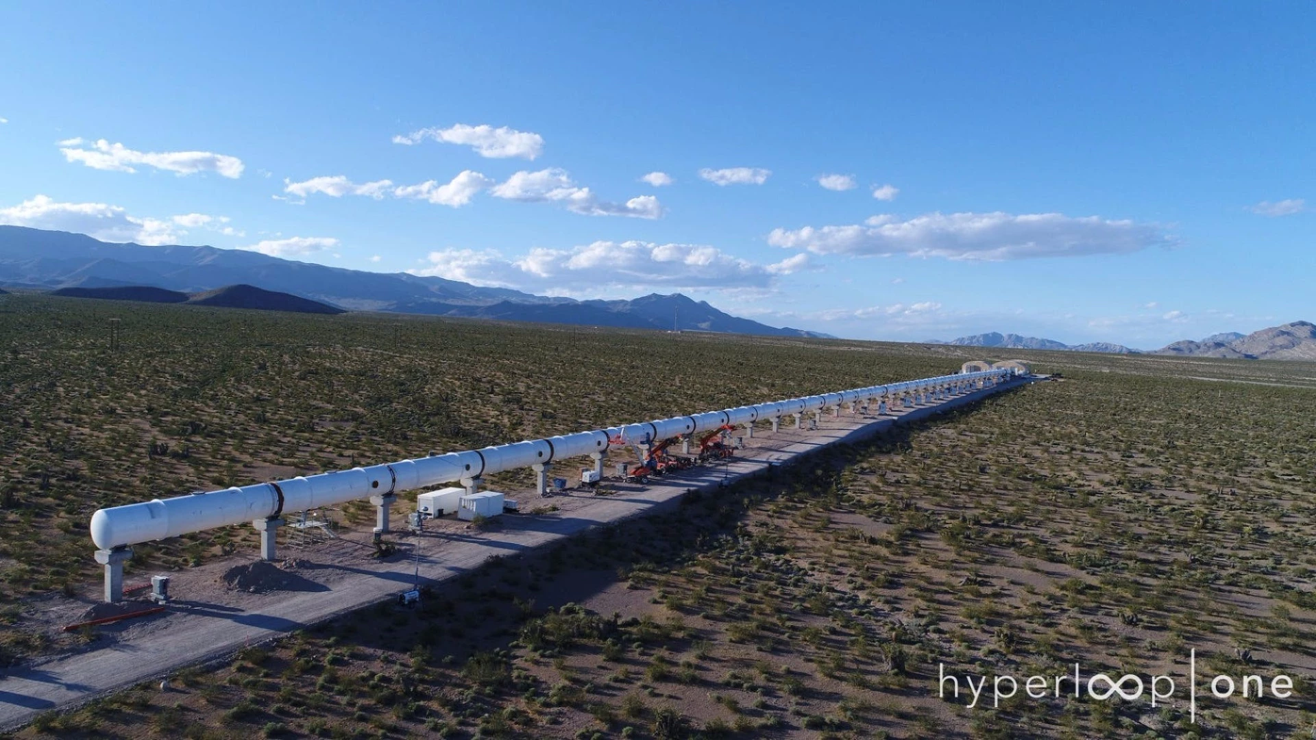 Hyperloop One's test track in Nevada, US, is 500 meters long