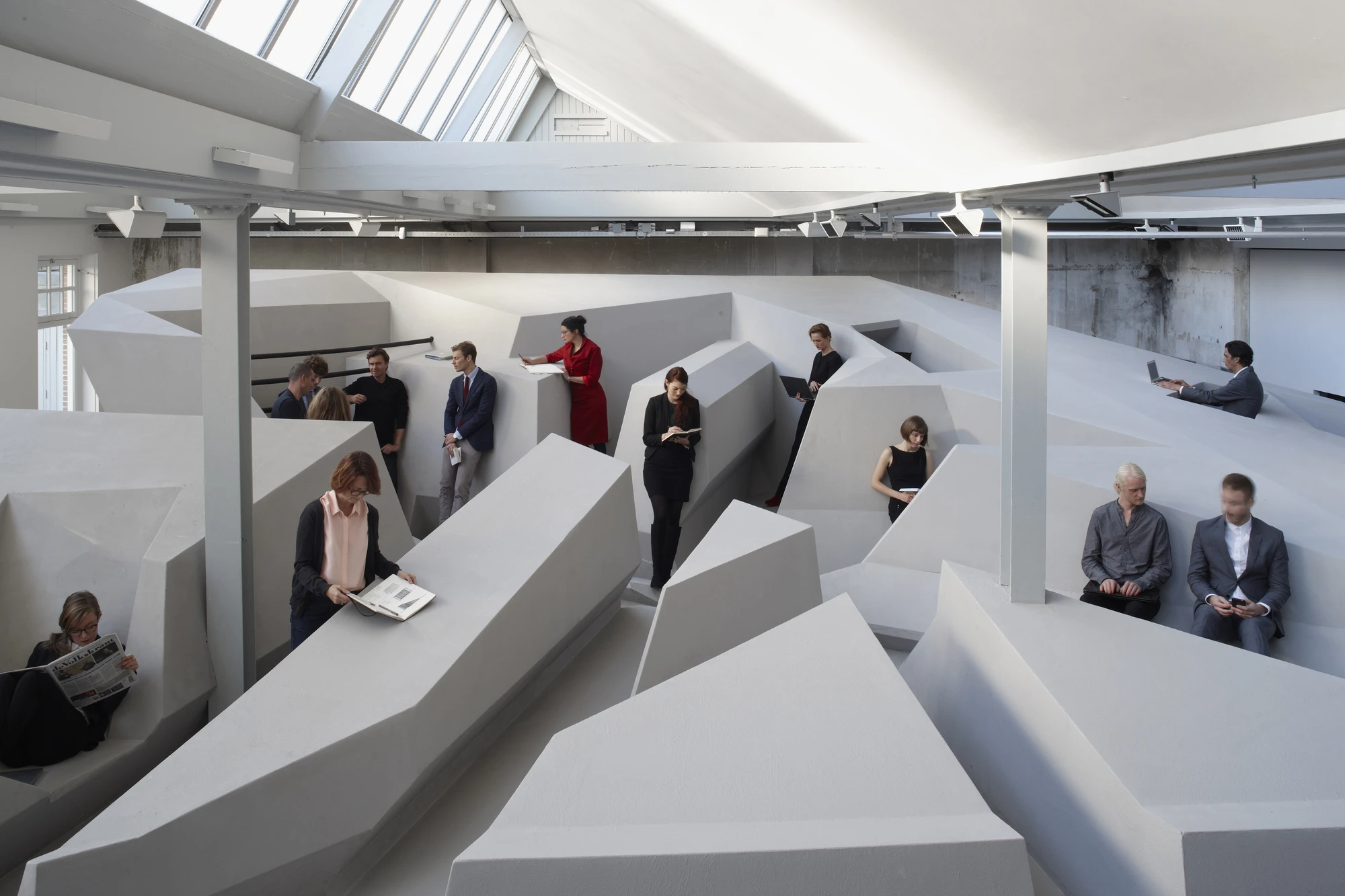 The End of Sitting is the work of Dutch firm RAAAF (Rietveld Architecture-Art Affordances) and visual artist Barbara Visser (Photo: Jan Kempenaers)