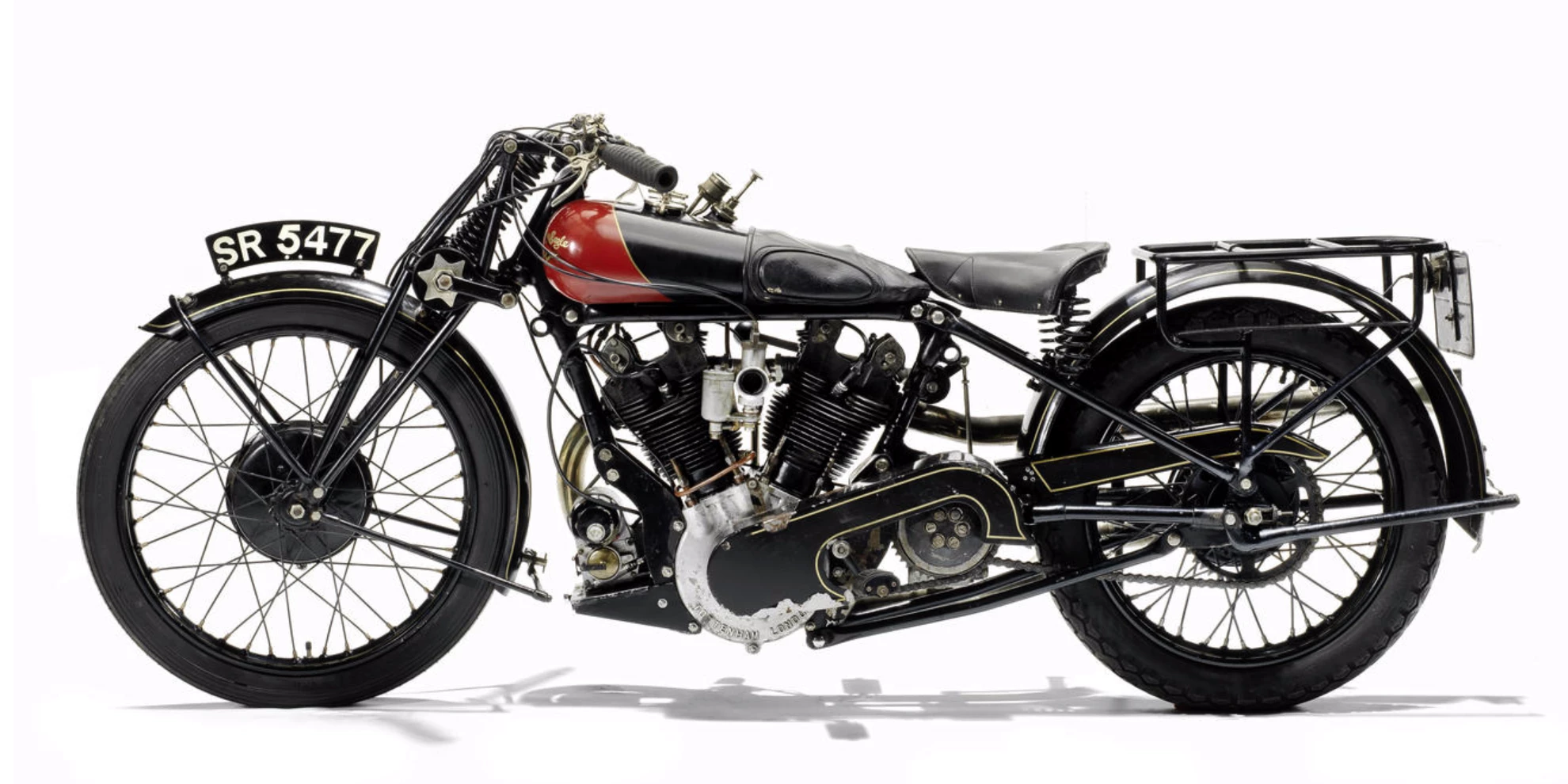 "There is an undeniable fascination in owning a machine capable of seemingly illimitable speed. For ordinary running the engine is merely idling, 50 mph seems like 30 mph on most machines, 60 mph is a comfortable touring speed, while when one of those very rare stretches of really safe road is encountered the speedometer needle will, when the throttle is opened wide, pass the 80 mph before remaining steady." Road test of a Coventry Eagle Flying Eight in Motor Cycling, 4 November, 1925.