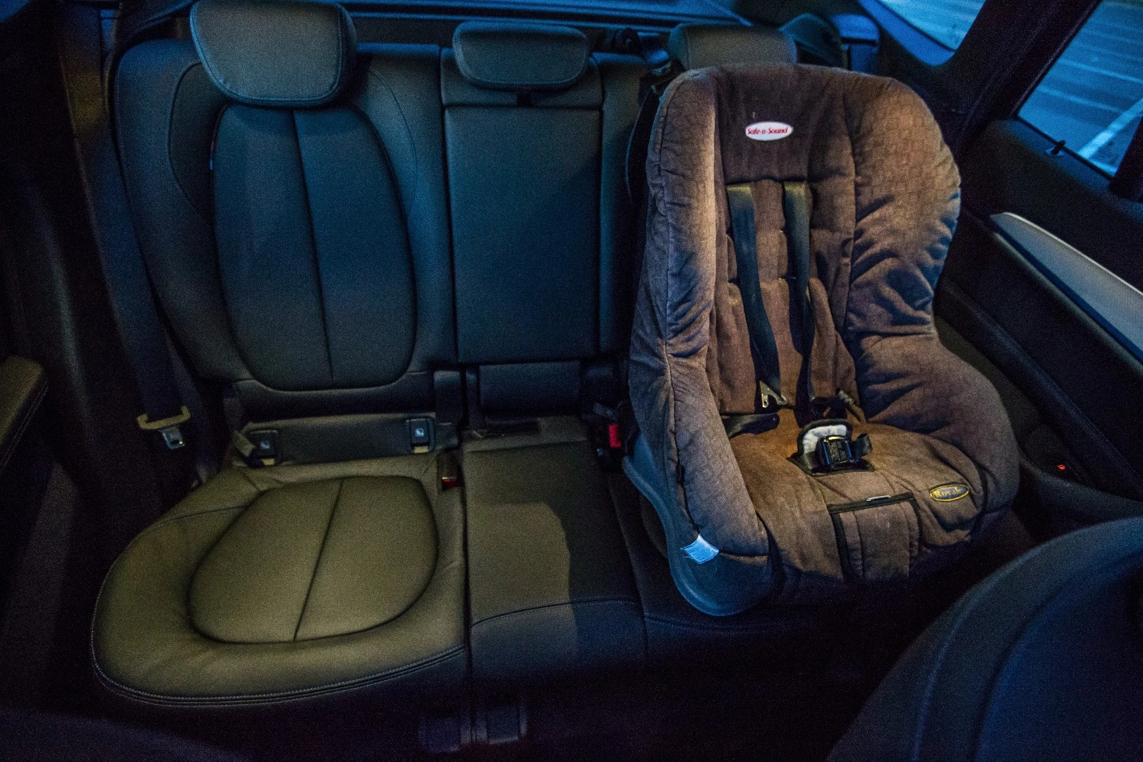 It was easy to slot a baby seat into the back
