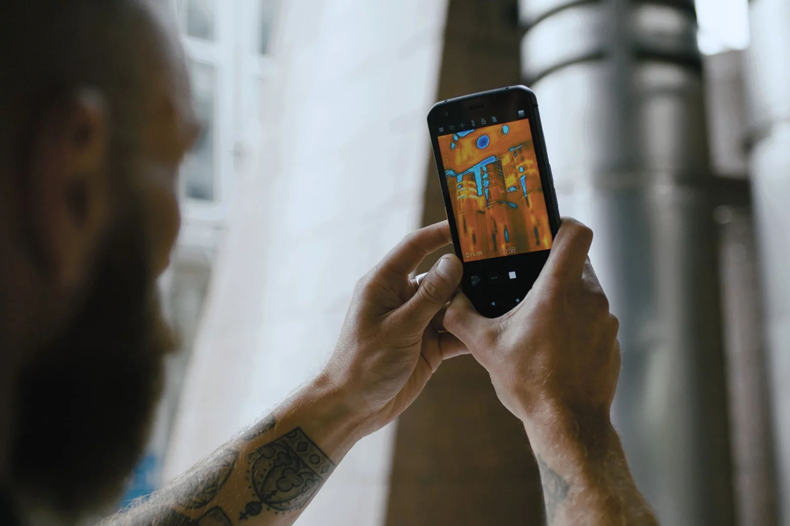 The FLIR Lepton thermal sensor on the S62 Pro is the best yet on a Cat phone