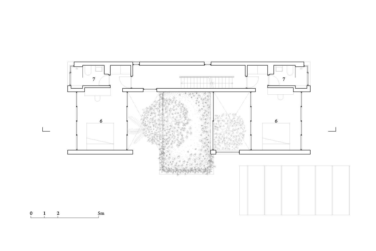 Architectural drawing of Binh House