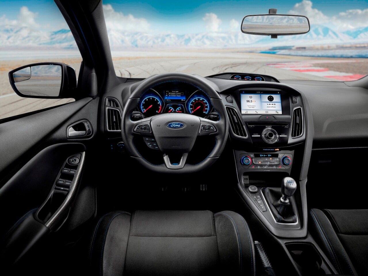 Carbon fiber touches on the interior make the RS Limited a bit more special than the standard car