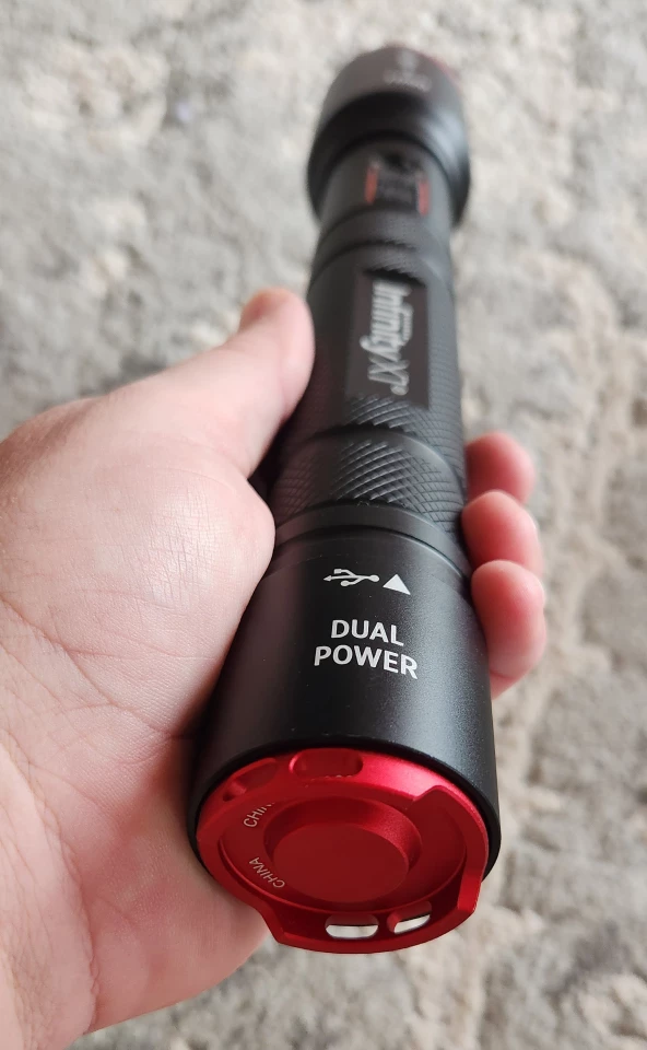 Dual powahhh! A little twist will reveal USB-C charging ports below that cap ... if you don't have anything connected to the rings