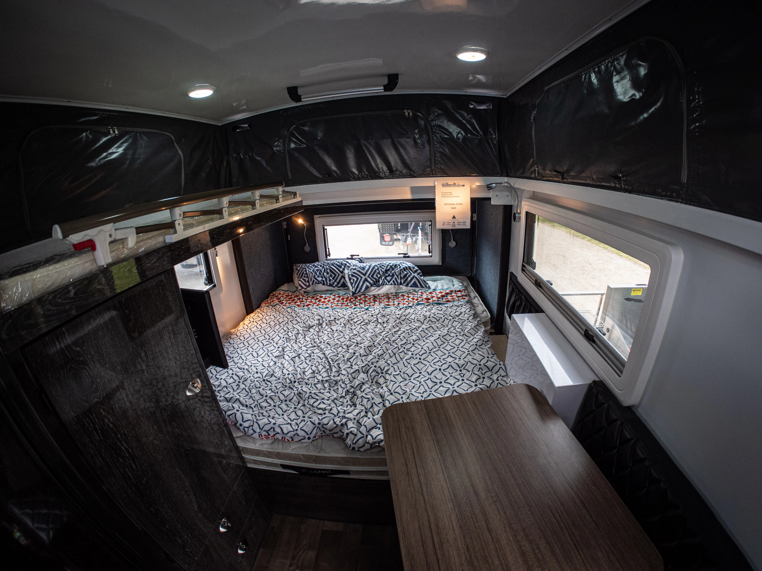Inside the Mars Saturn 13 caravan