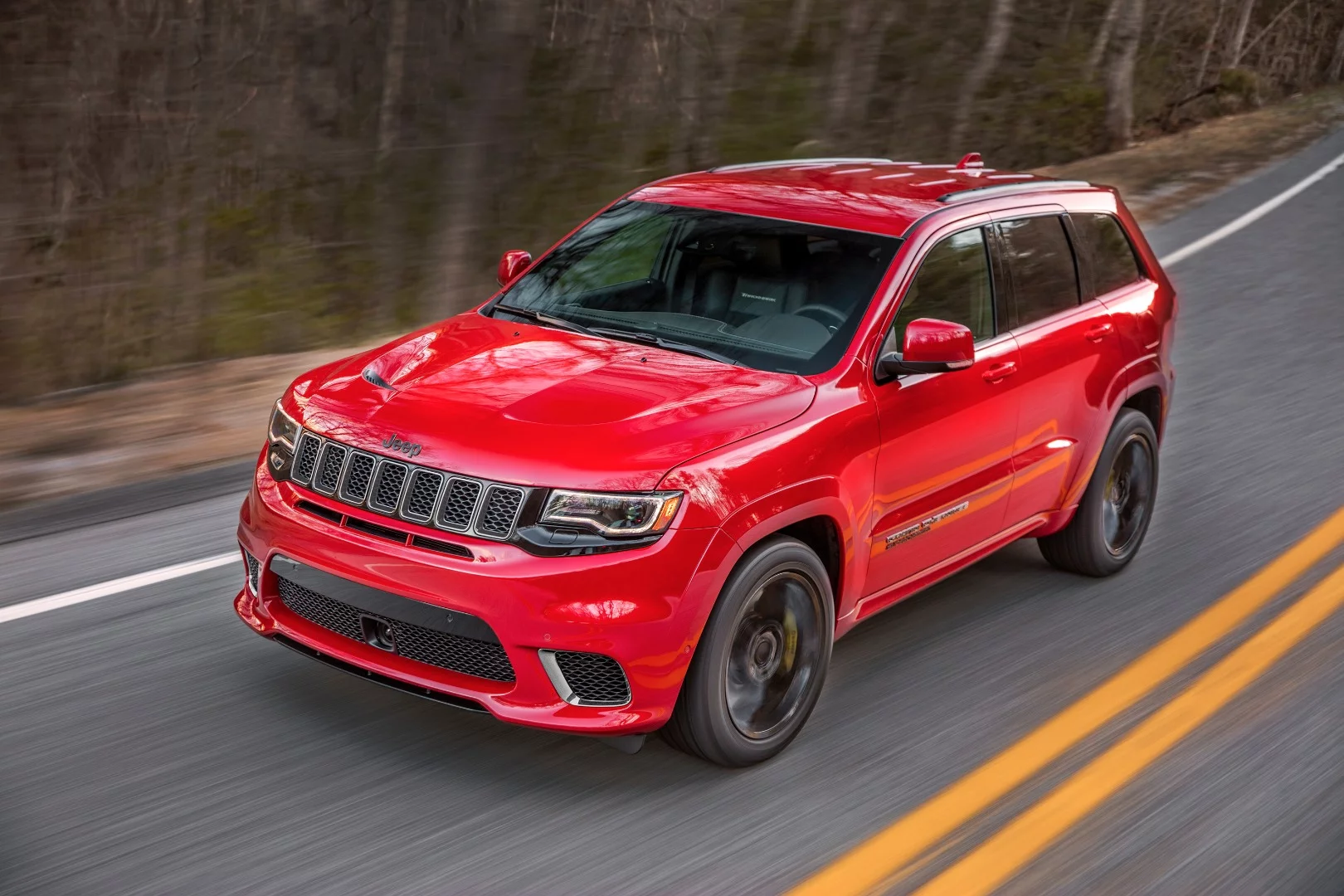 The Jeep Grand Cherokee Trackhawk is essentially a high-riding Hellcat