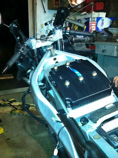 Wondering what's now within the old fuel tank? Take a look ...