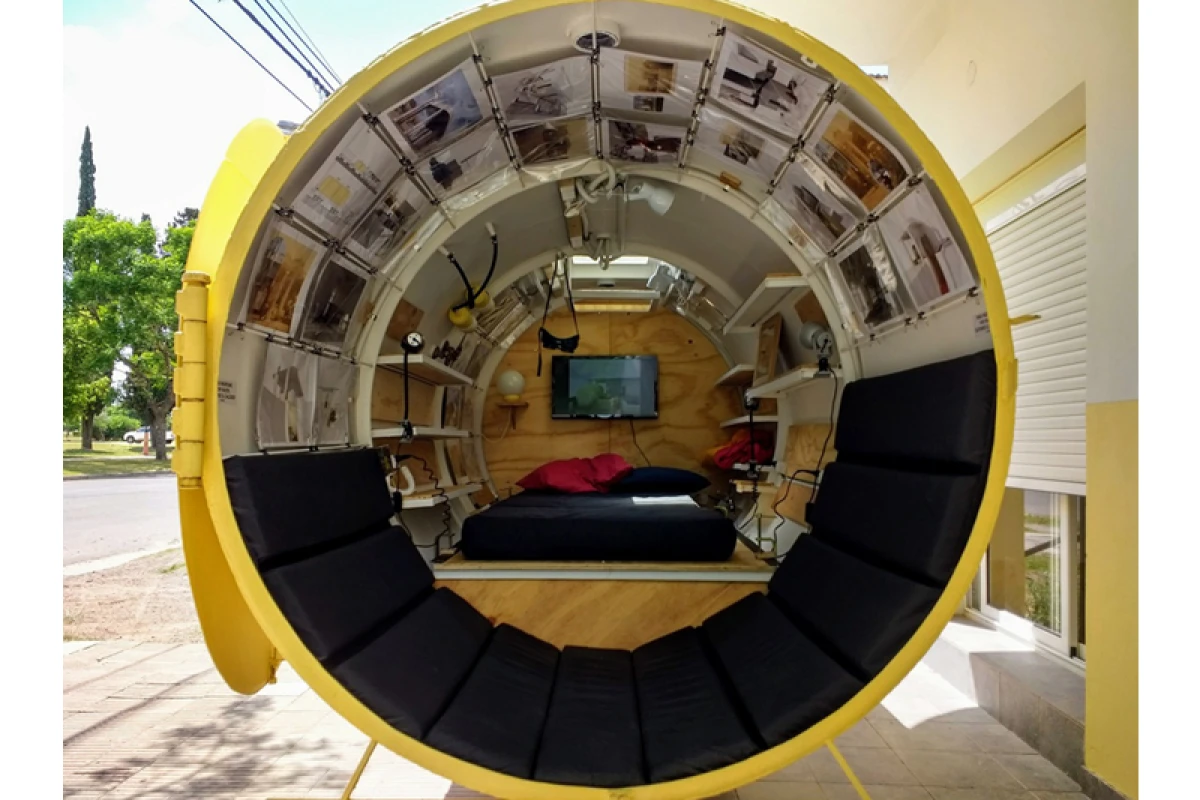 The Bunker measures 3 m (9.84 ft)-long and 1.5 m (5 ft) in diameter