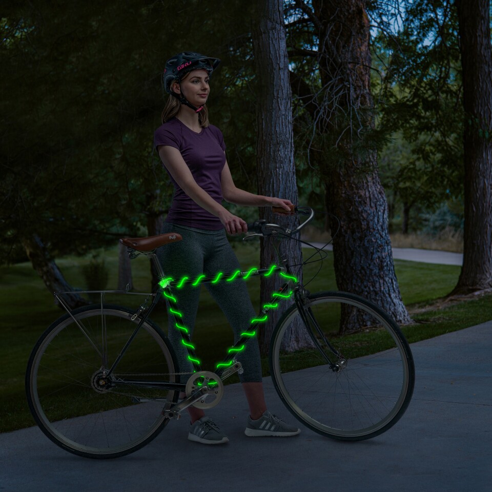 A little loud and bright for our biking tastes, but the ShineLine can also be used to increase bicycle visibility