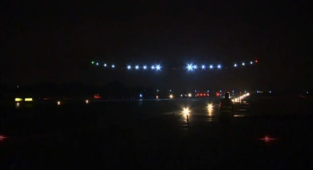 The Solar Impulse landing in Morocco (Photo: Solar Impulse)