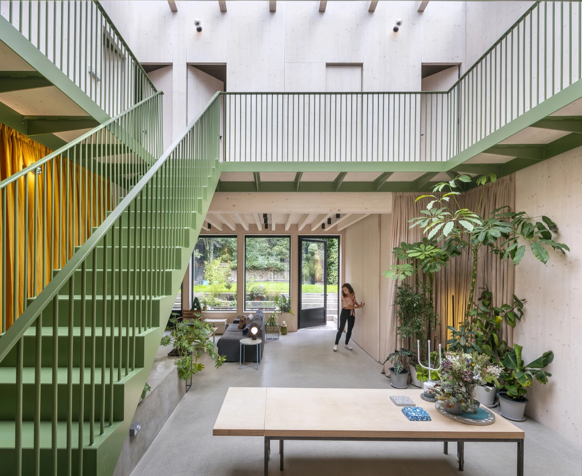 Green House is arranged around a large internal courtyard with a first floor balcony area