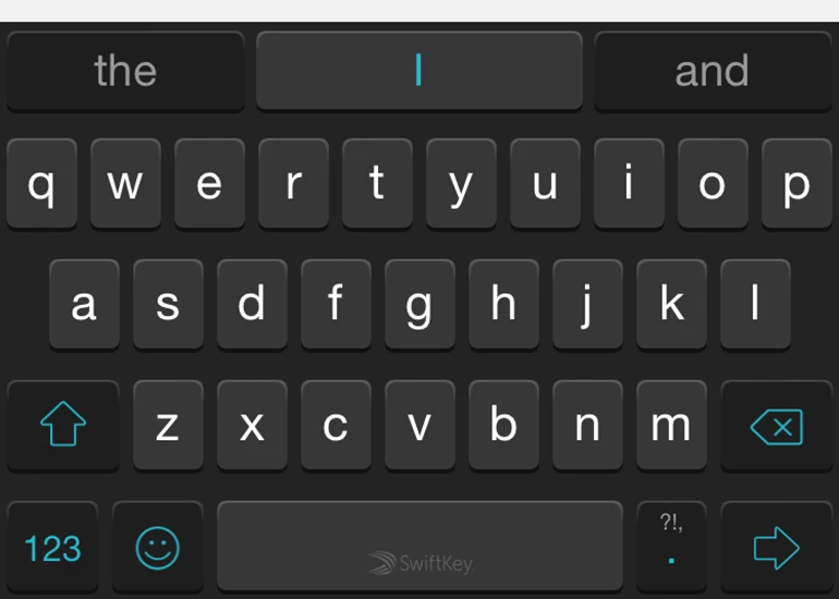 SwiftKey in action on iOS
