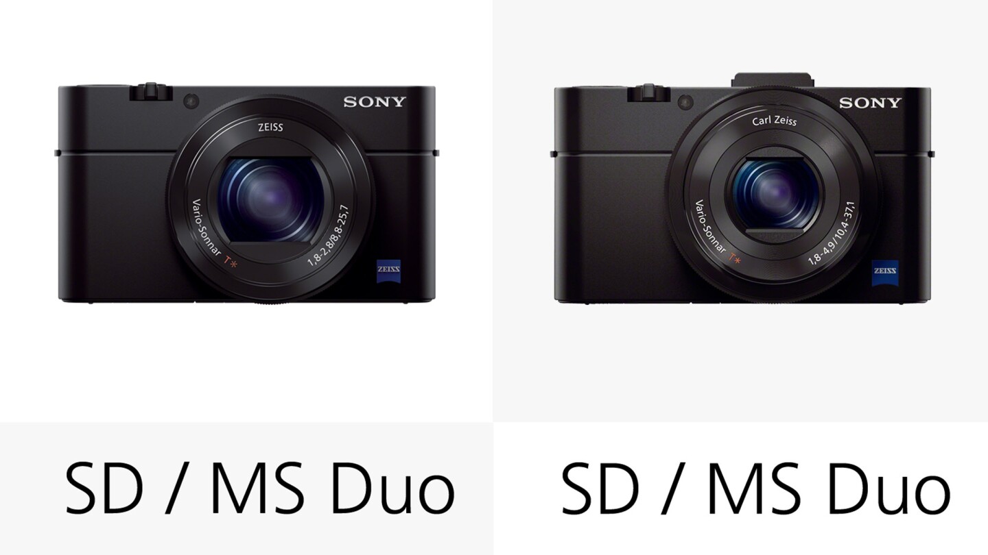 As with most other compact cameras on the market, the Sony RX100 III and RX100 II both use SD memory cards