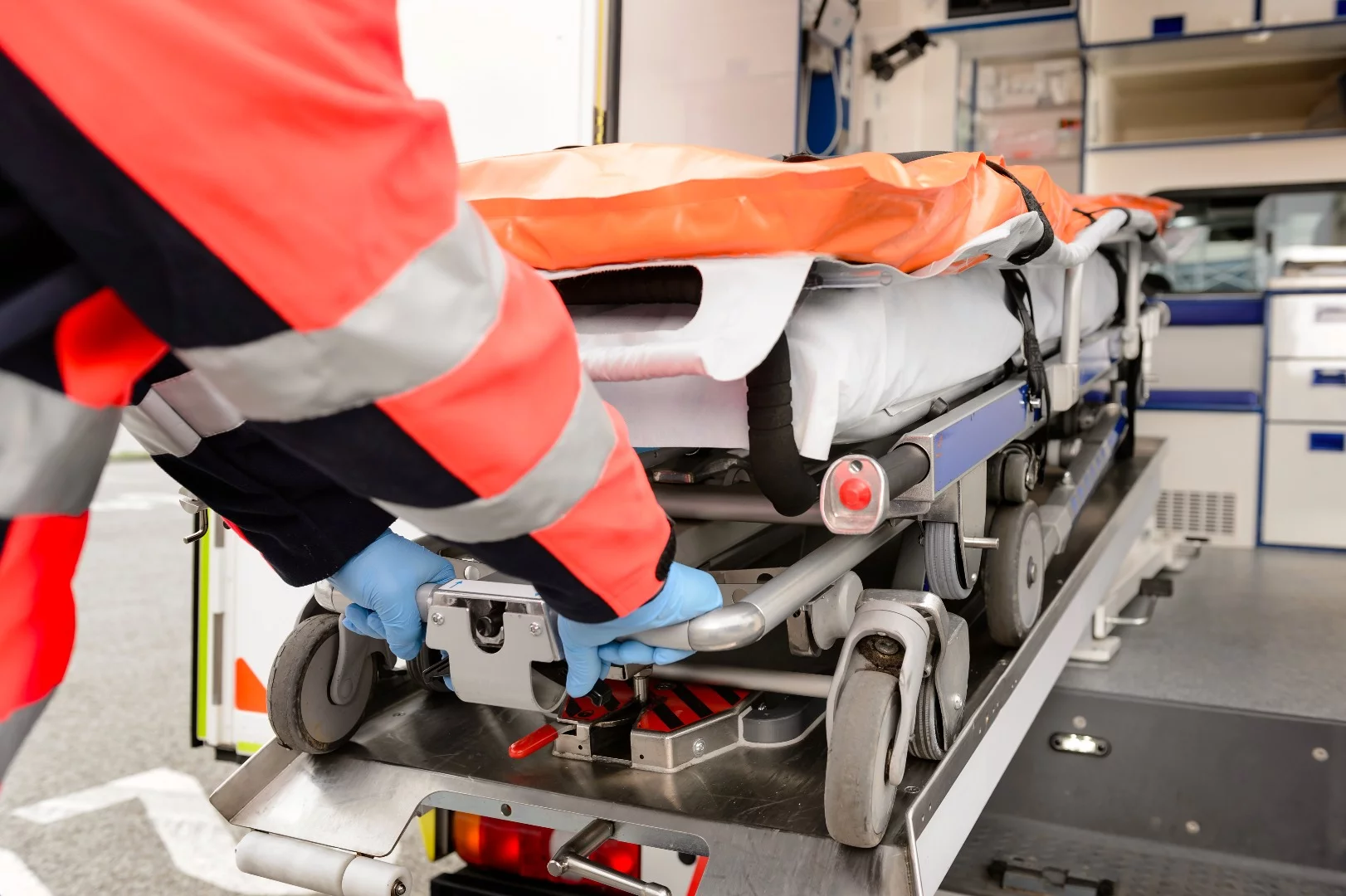 Lifting patients on traditional manual stretchers can cause injuries to paramedics