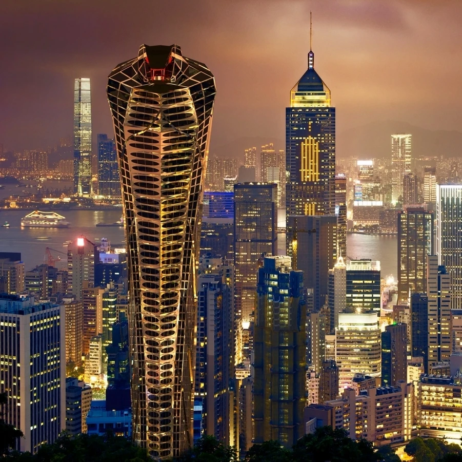Klyukin's latest proposal consists of a bizarre cobra-shaped skyscraper conceived for the East