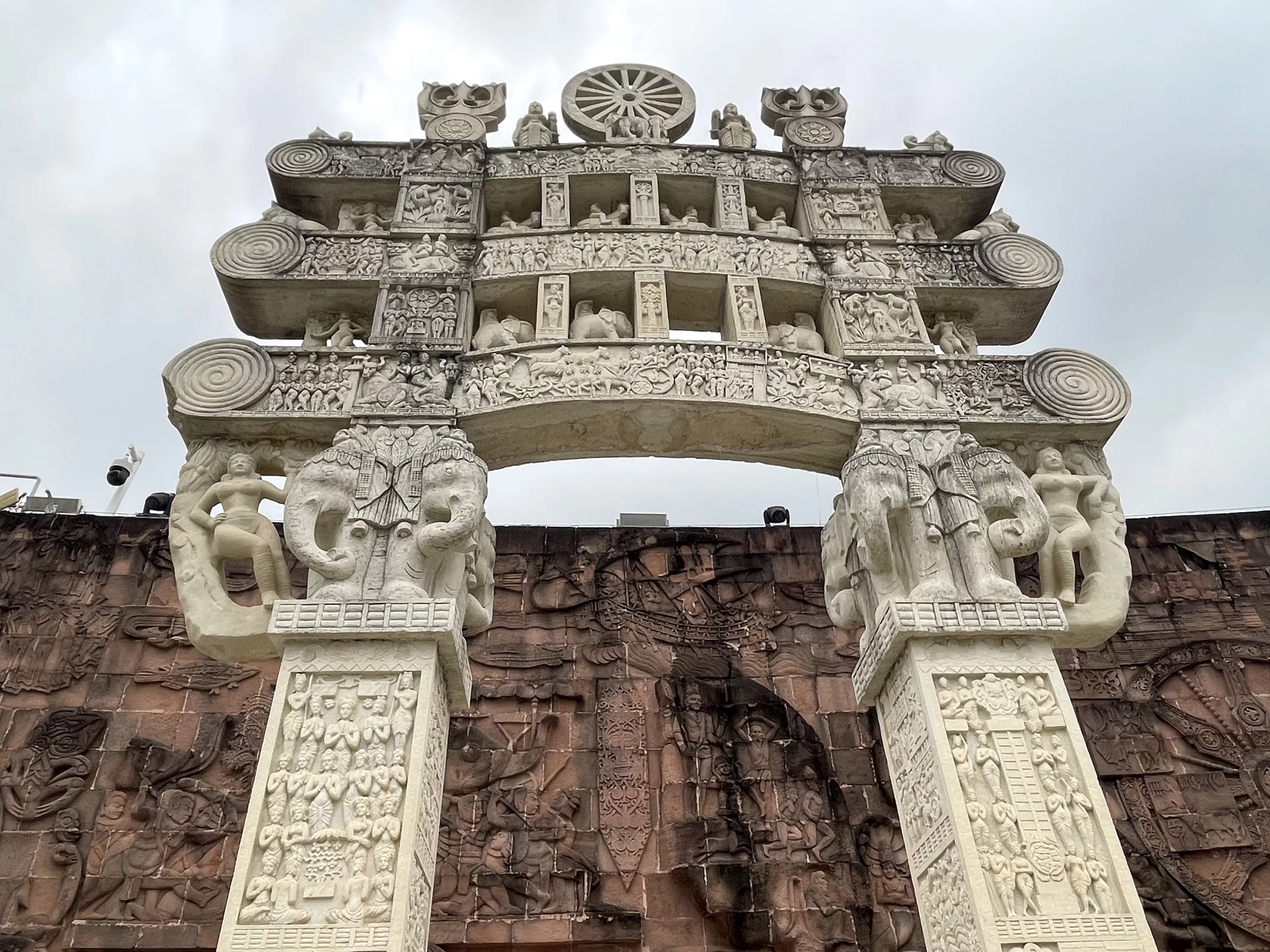 A rather epic reproduction of the Sanchi Stupa Gate, India
