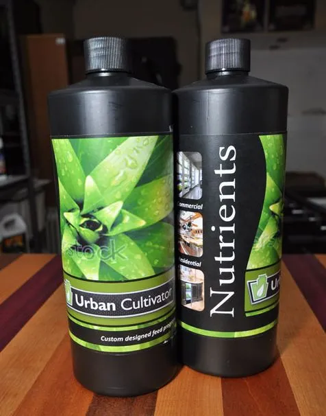 The Urban Cultivator comes with organic fertilizer, that must be added once a week