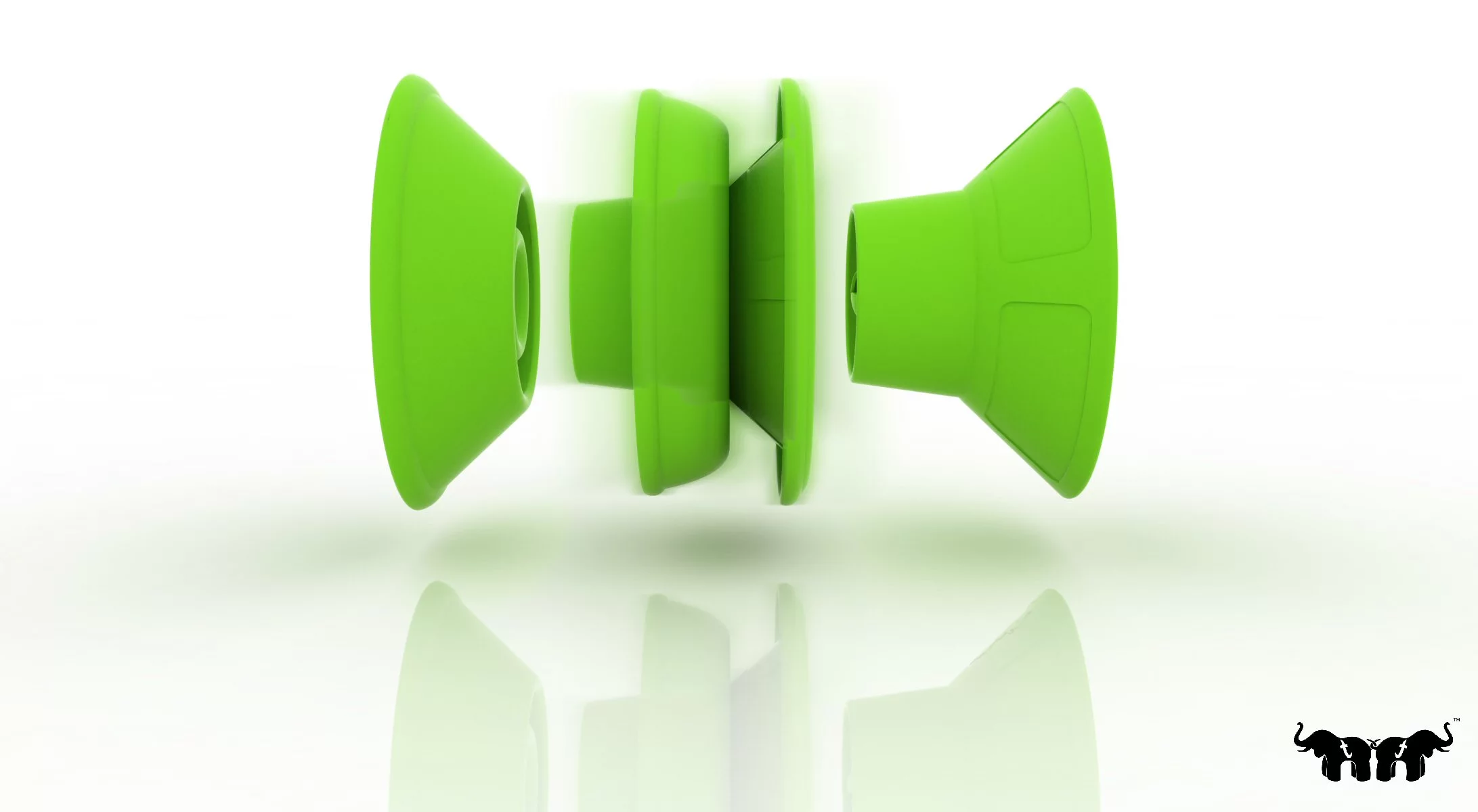 When not in use, the Tembo Trunks fold in on themselves for stackable storage and can be popped out when needed