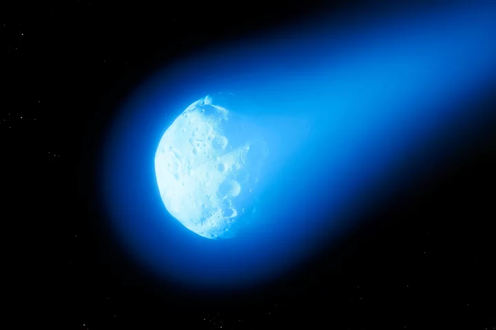 Illustration of a comet