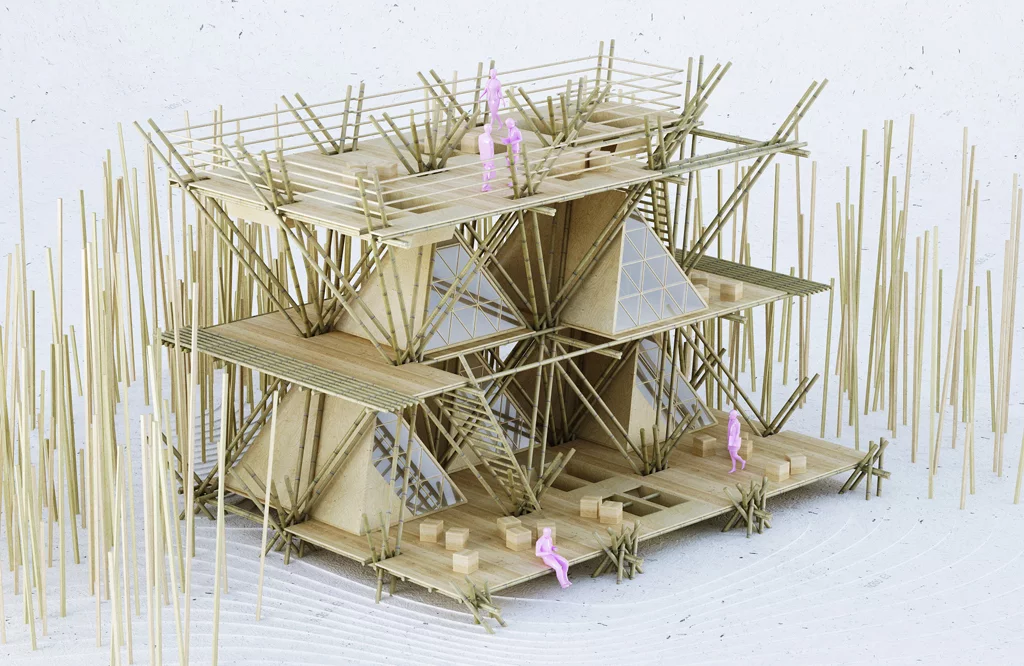 Penda's treehouse was designed for the AIM Legend of Tent competition (Image: Penda)