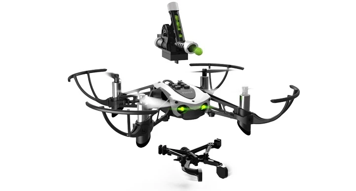 Mambo is a quadcopter comes with a Nerf-like cannon