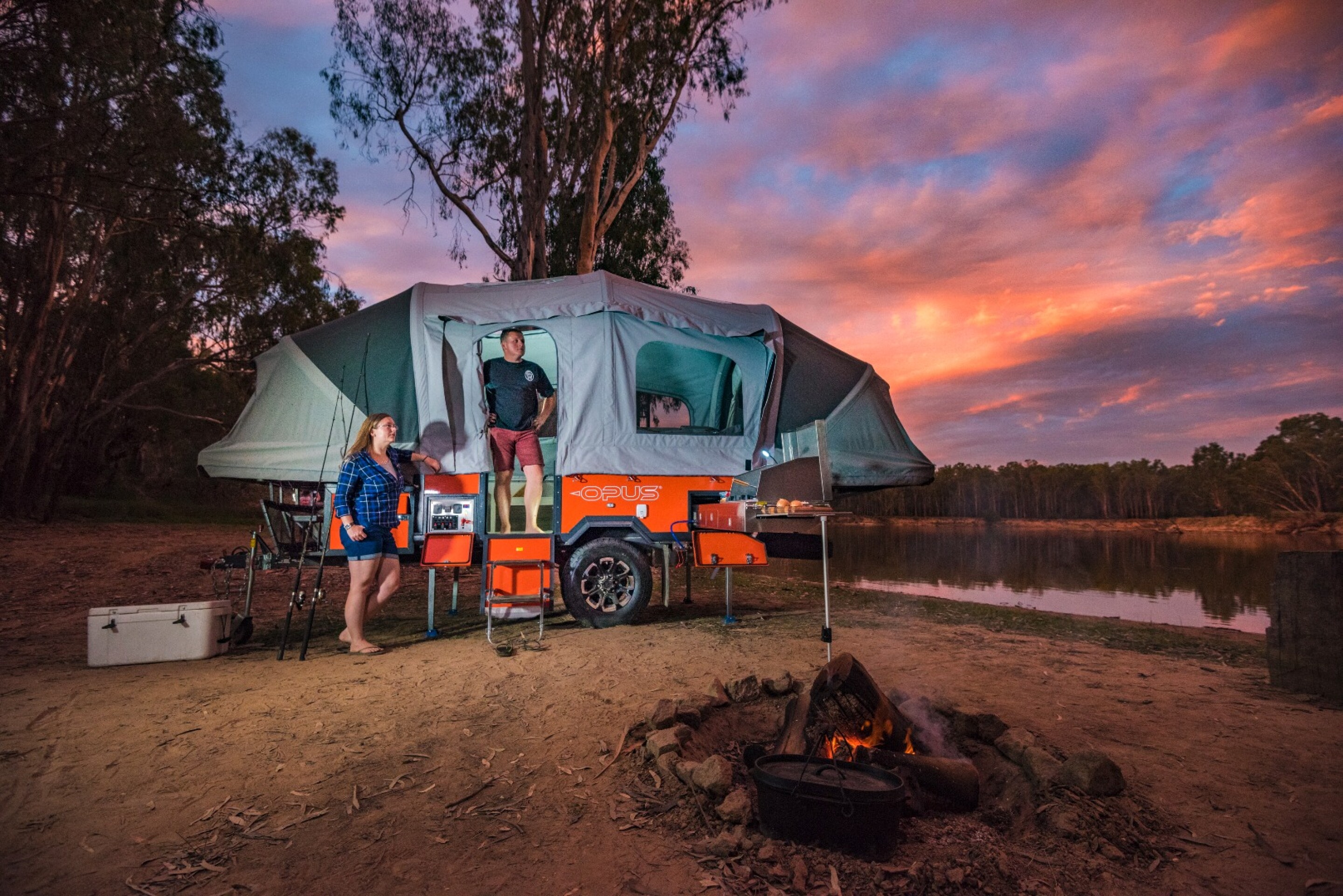 Opus Outback offroad camper takes inflatable comfort farther afield