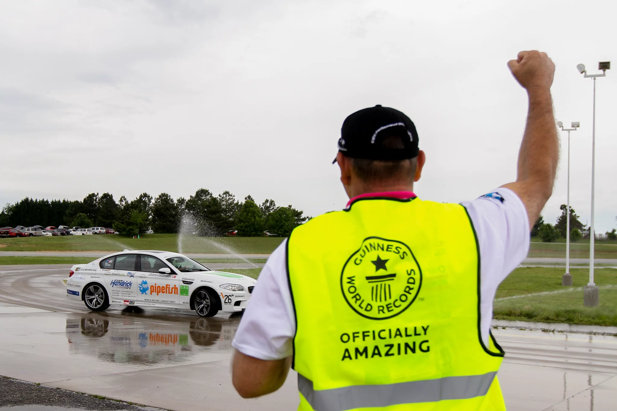 Guinness officials were on hand to confirm the record