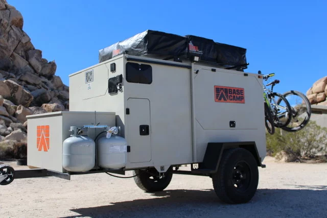 The Base Camp is an off-road-ready steel trailer that can be heavily customized into a comfy home-on-the-road