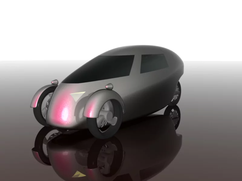 A rendering of what might be the final commercial version of the Raht Racer