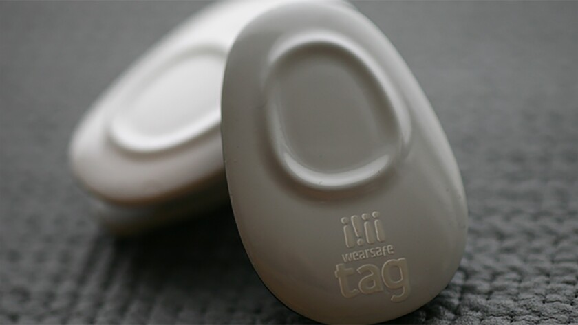 The Wearsafe Tag is a small, simple accessory designed to let smartphone users quickly and subtly communicate their whereabouts to friends and family