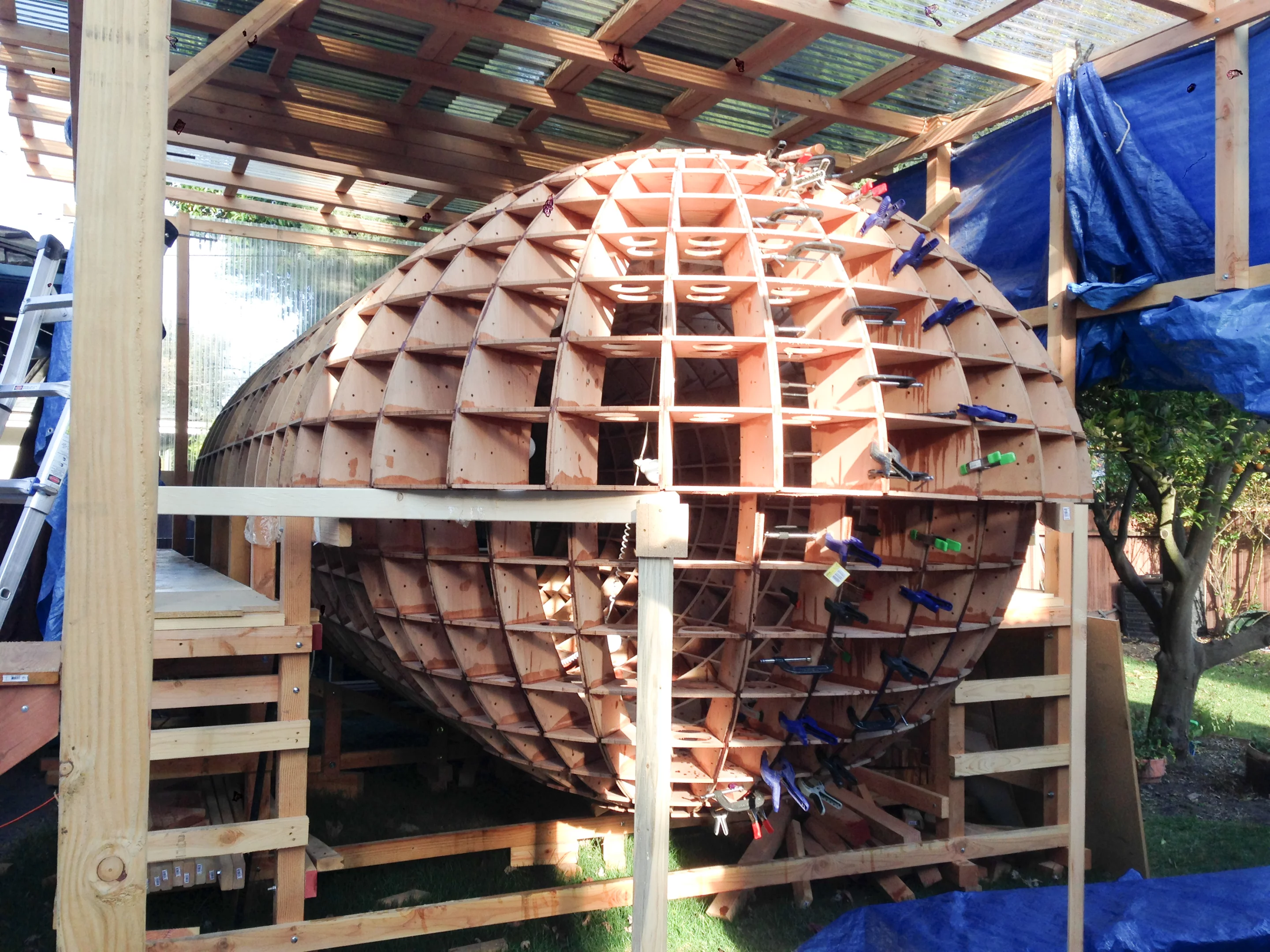 Whimsical ideas such as personal jetpacks and helium balloon-powered floating houses were eventually jettisoned in favor of the relatively practical idea of a floating escape vessel (Photo: Chris Robinson)