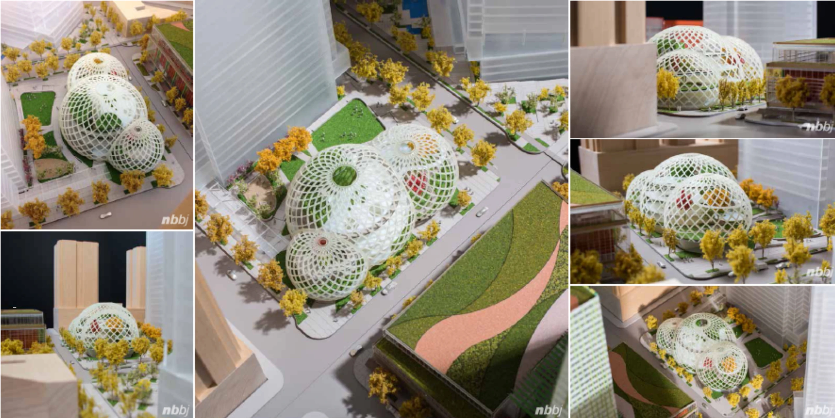 Model photographs of the domes (Image: Studio 216)