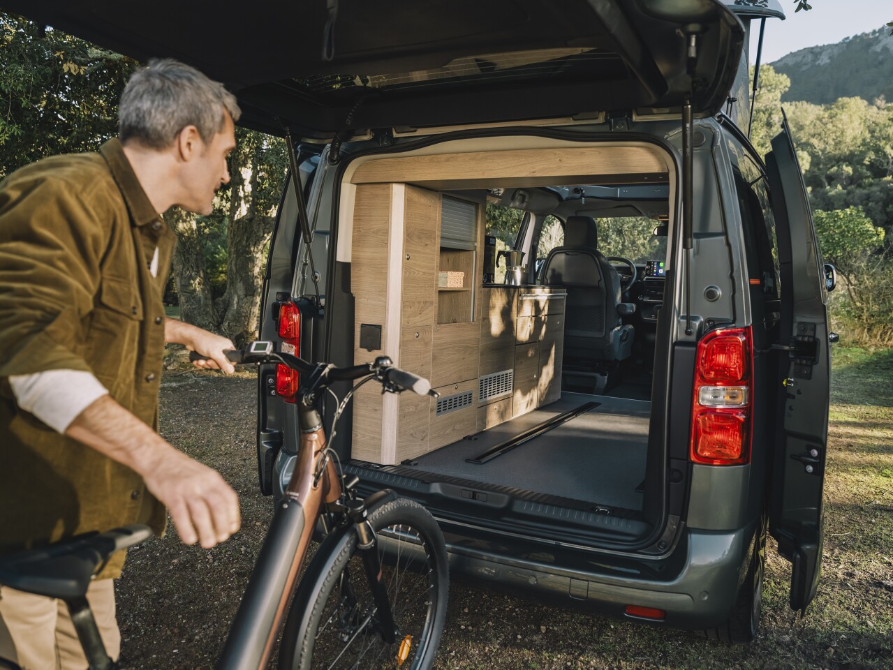 Remove the rear bench, and the Holidays becomes a two-person adventure camper with plenty of space for gear